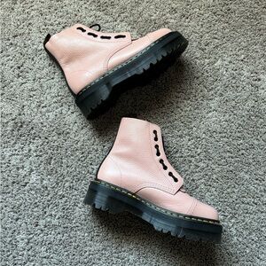 Dr. Martens Pink Combat Boots